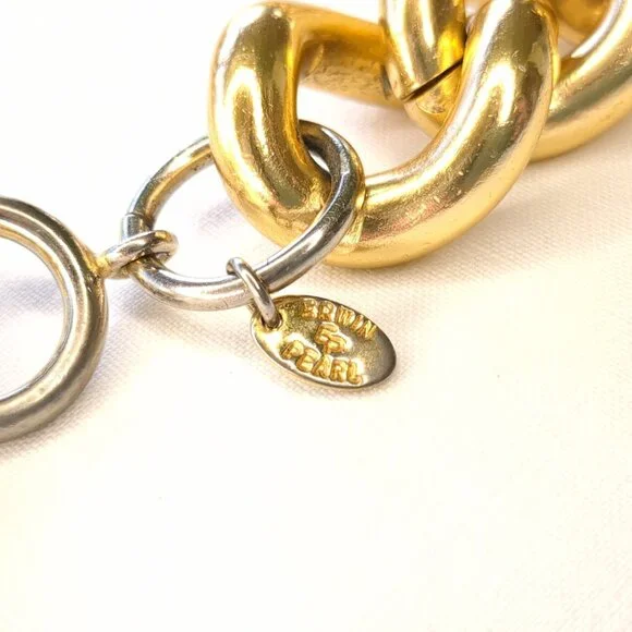 Erwin Pearl Vintage Chunky Gold-Plated Choker - Picture 5 of 12